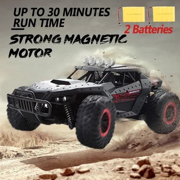 

Original Design 1:16 Scale 2.4 GHz Remote Control Off Road Electric Trucks RTR High Speed Racing Car with 2 Batteries