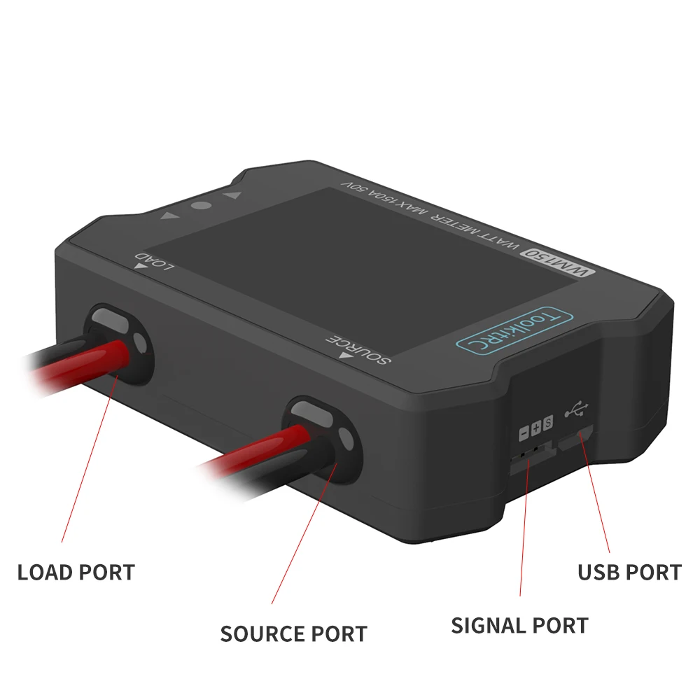 Анализатор мощности с ЖК дисплеем ToolkitRC WM150 150 А 50 в|Детали и аксессуары| |