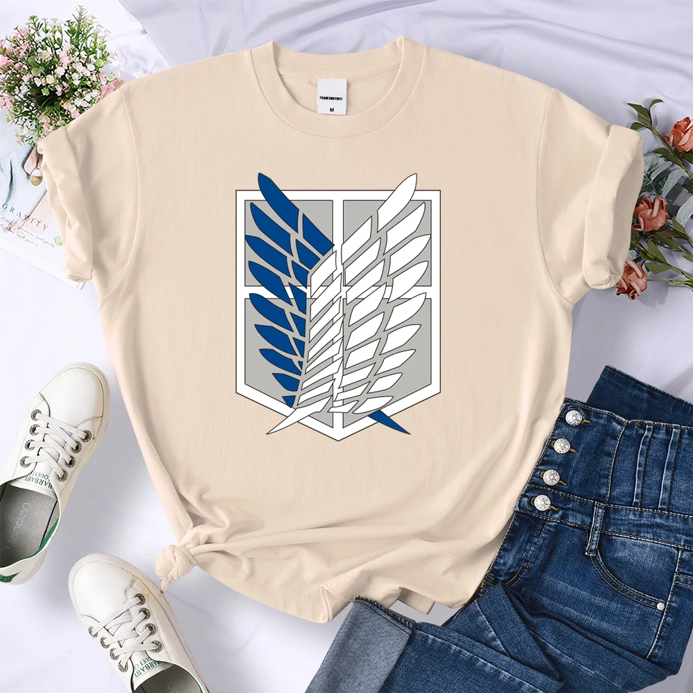 Anime Attack on Titan Comics Printing T-Shirts Female Harajuku Brand Tshirt Summer Crewneck  Clothing Fashion Oversize T-Shirts tees