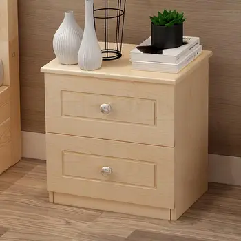 

Solid Wood Bedside Table Simple Modern Storage Small Cabinet Locker Bedroom Small Economy Bedside Cabinet