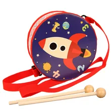 Мультяшные животные, детский барабанный Трубач-игрушка, музыкальный ударный инструмент, набор для раннего обучения, обучающая игрушка, подарок для детей 1-3 лет