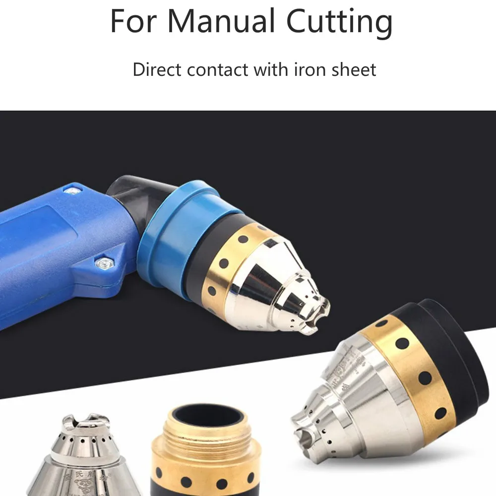 P80 Protective Cover Plasma Torch Cutting Nozzle Protection Sleeve Instead Guide Wheel Ceramic Contact Cutter | Инструменты