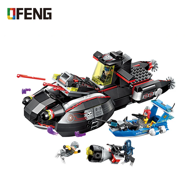 

Enlighten Building Block High-Tech Era Whale Submarine Educational Technic Bricks Toy For Boy Gift for Children