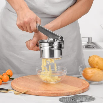 

Stainless Steel Potato Press Potato Masher Ricer Fruit Juicr Garlic Press Mashers Vegetable Tools Kitchen Accesssories
