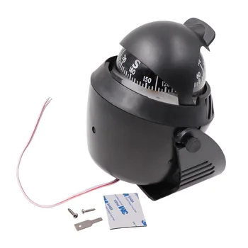 

New Marine Pivoting Compass High Precision Adjustable Boat Car Navigation Positioning Compass with LED Light