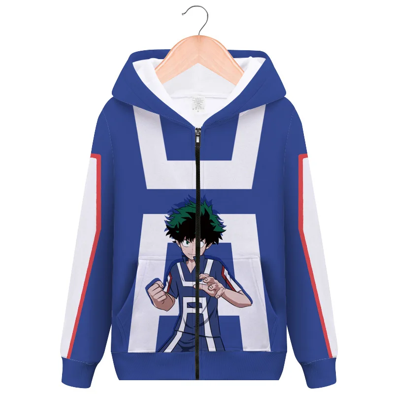 My Hero Academia Midoriya Izuku 3D Anime Printed Zip-Up Hoodies 