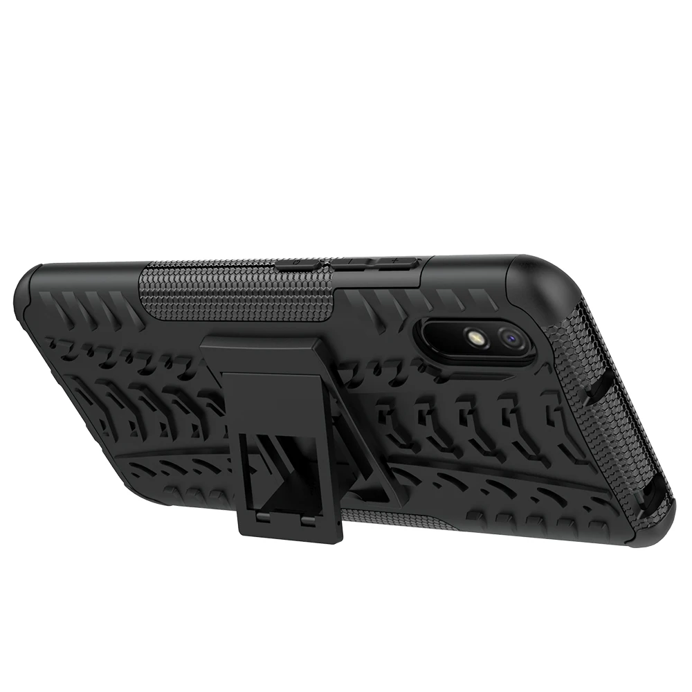 molle phone pouch for Xiaomi Redmi 9A Case Cover Armor Stand Holder Rugged Silicone Shockproof Bumper Case for Xiaomi Redmi 9A 9 A AT i cell phone pouch