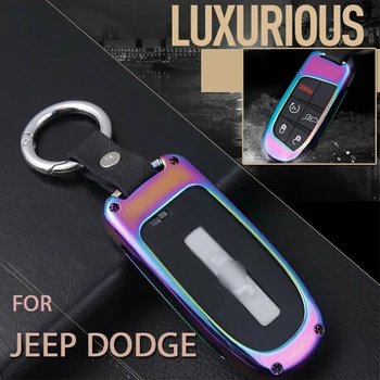 

Metal Car Key Fob Case Cover For Jeep Renegade Cherokee Dodge Charger Chrysler