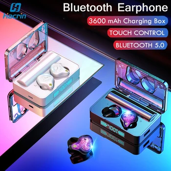 

Wireless Earbuds Bluetooth 5.0 Headphones With 3600mA Charging Box Stereo Sound Headset Waterproof Built-in Mic For Sport Office