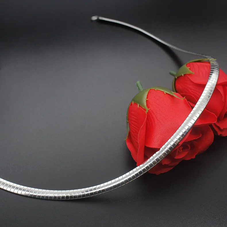 

Titanium Steel Accessories Stainless Steel Necklaces Neck Ring Men And Women-Style Stripes Cross Necklace Customizable