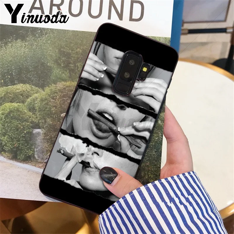 A4 Yinuoda сексуальная девушка красный Стикеры-губы, корпус под плетенную сумку чехол для телефона для samsung S9 S9 плюс S5 S6 S6edge S6plus S7 S7edge S8 S8plus - Цвет: A4