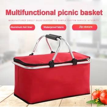 

Multifunction Home Outdoor Picnic Thermal Pizza Delivery Bag Camping With Handle Travel Large Capacity Oxford Cloth Waterproof