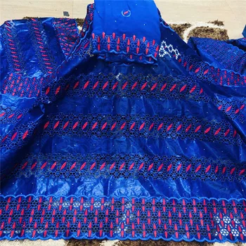 

African Net Lace Fabric Bazin Riche Getzner 2021 New Arrival Bazin Riche Fabric With Stones Bazin Brode Fabric For Women Dress