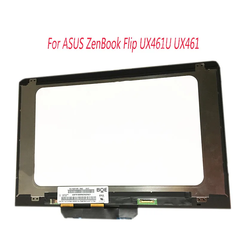 Для ASUS ZenBook флип UX461U ux461 UX461UA 1920*1080 NV140FHM-N62 ЖК-дисплей дисплей Сенсорная сборка lcd