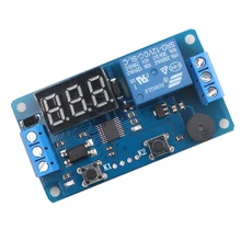 4 цифровой светодиодный модуль реле задержки времени 7 сегментный 4 бит светодиодный дисплей таймер переключатель триггер PLC Автоматизация автомобильный зуммер