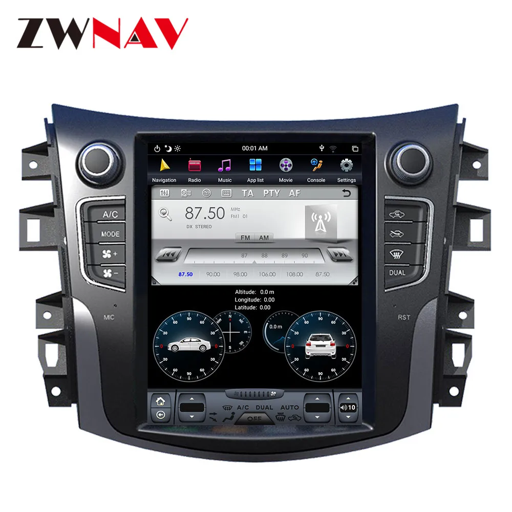 Excellent DSP Carplay vertical Tesla screen Android 9.0 Car Multimedia Player For NISSAN NP300 Navara 2014-019 GPS Radio stereo head unit 5