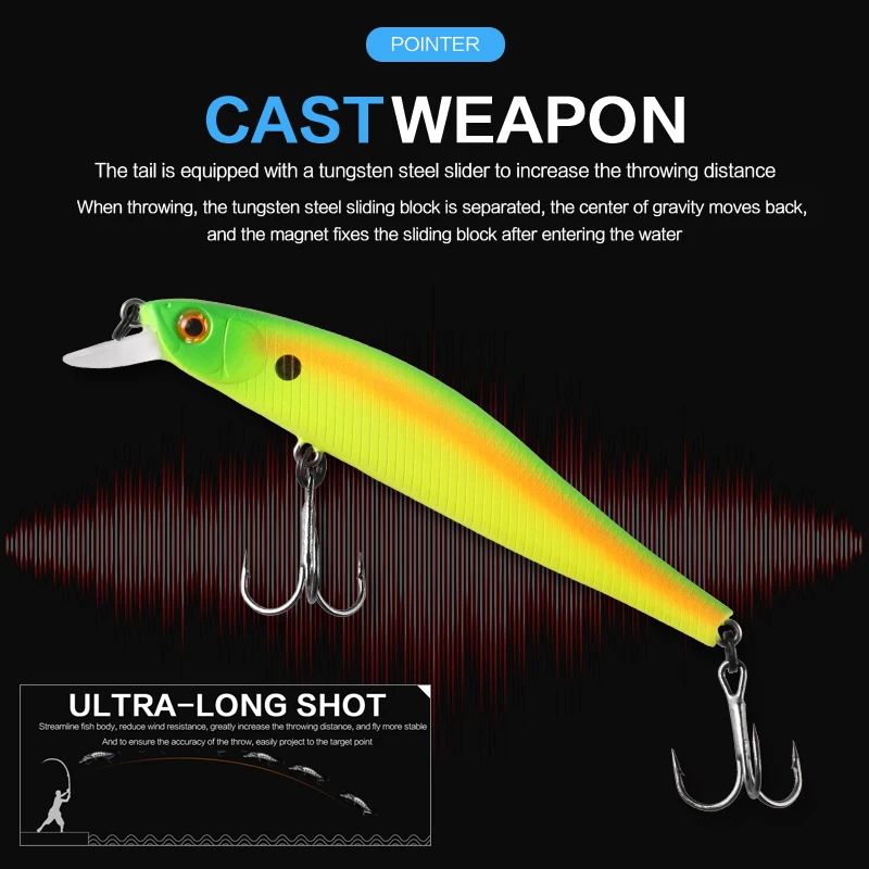 BEARKING 9 см 10 г Горячая Рыболовная Снасть shone SP приманки minnow crank вольфрамовая