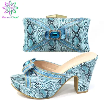 

Latest Design Shoes and Matching Purse for Women Party Shoes for Summer Women Italian High Heels Autumn Slipper for Wedding