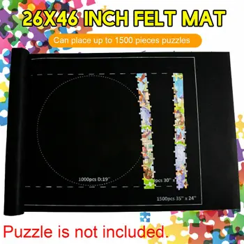 

Puzzle Roll Mat For Jigsaw Puzzle Storage Puzzle Felt Saver Up To 1500 Pieces Puzzle Accessories Portable Travel Storage bag