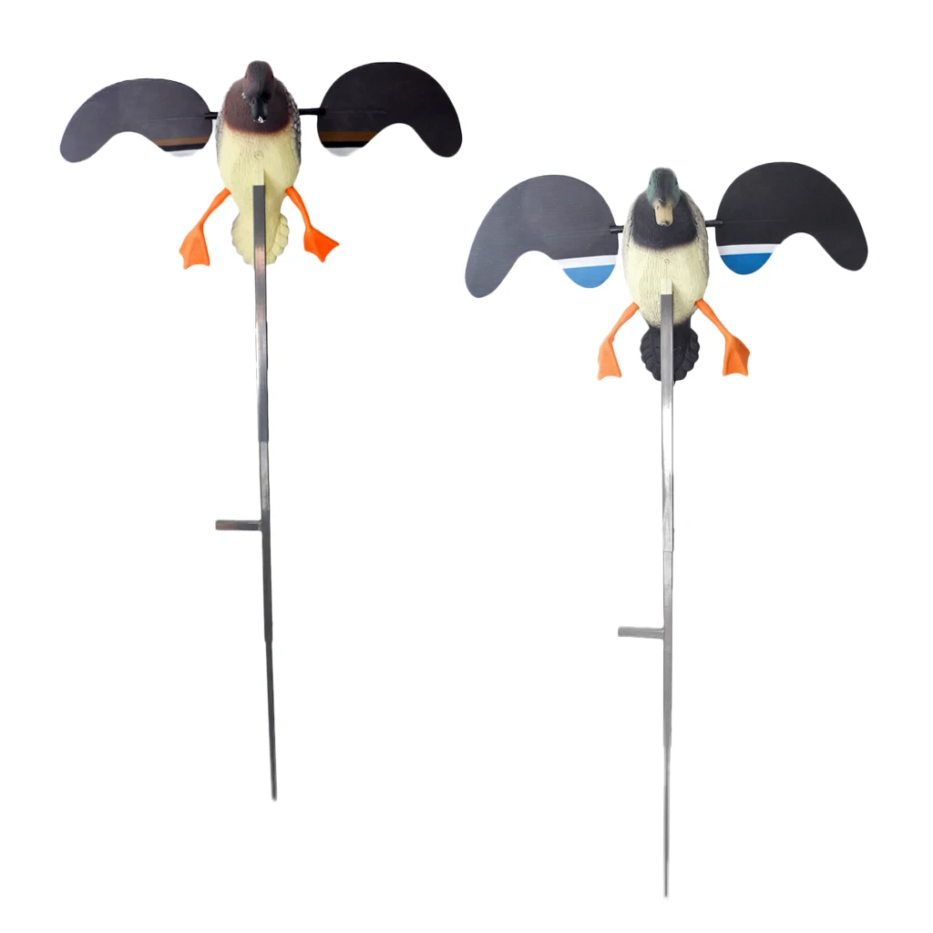 

2pcs Hunting Duck Decoys 15'' Electric Flying Duck Decoy with Remote Control garden/backyard decoration/ornament
