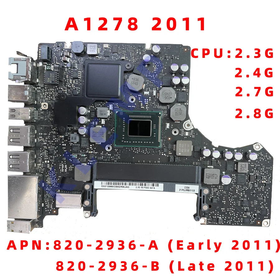 Материнская плата для MacBook Pro 13 &quotA1278 с I5 2 5 ГГц I7 9 820-3115-B 2011 2012 MD101 MD102 | Компьютеры и