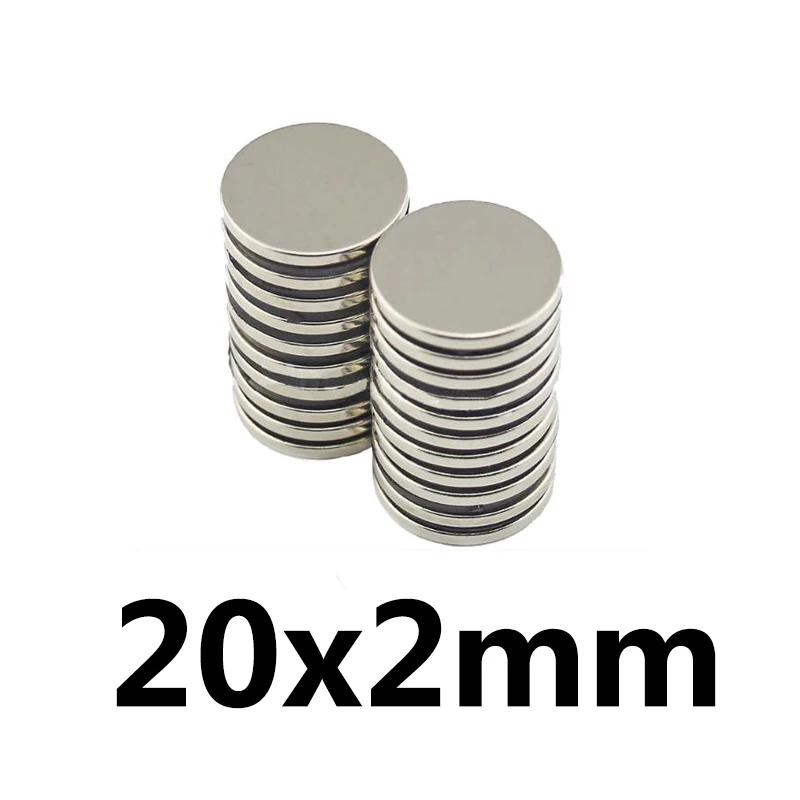 20x2 Диск 20x1 20x1,5 20x2 20x3 предмета в комплекте 20x4 20x5 20x10 20x15 20x20 20x30 диск мощный магнит Профессиональный неодимовый редкоземельный сильный N35 - Цвет: 20x2