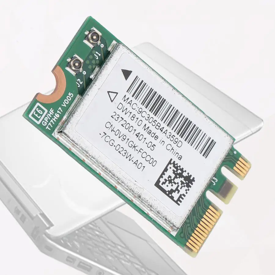 2,4/5G Двухдиапазонная беспроводная сетевая карта Bluetooth 4,1 для DELL 7250 7280 5567 7470 серии(S) Сетевая карта