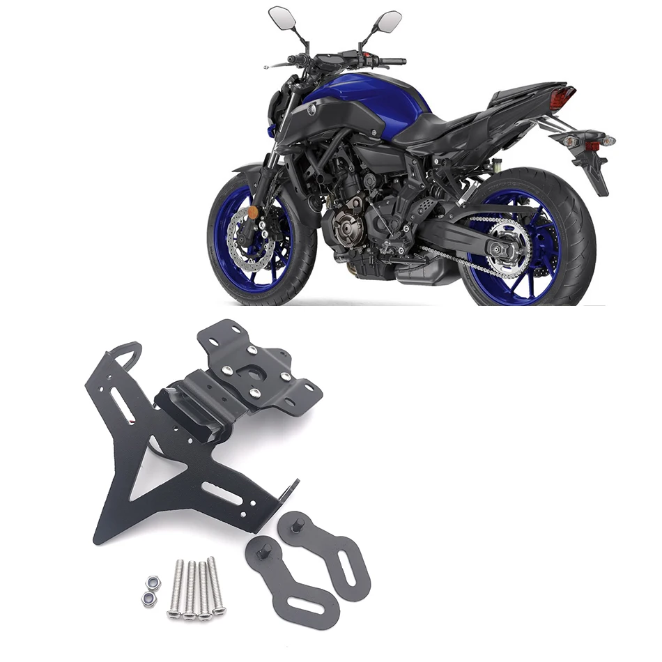 

for Yamaha MT-07 FZ-07 MT07 FZ07 2013-2019 Motorcycle rear tail parts bracket CNC License Plate Holder LED Light