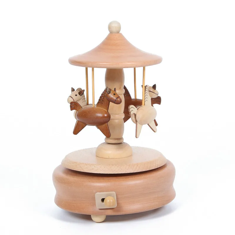 Carillon Carousel Fatto A Mano Danza Balletto Ragazza Carillon Cielo In Legno Città 2021 Capodanno Vacanze Di Natale Regalo Di Compleanno