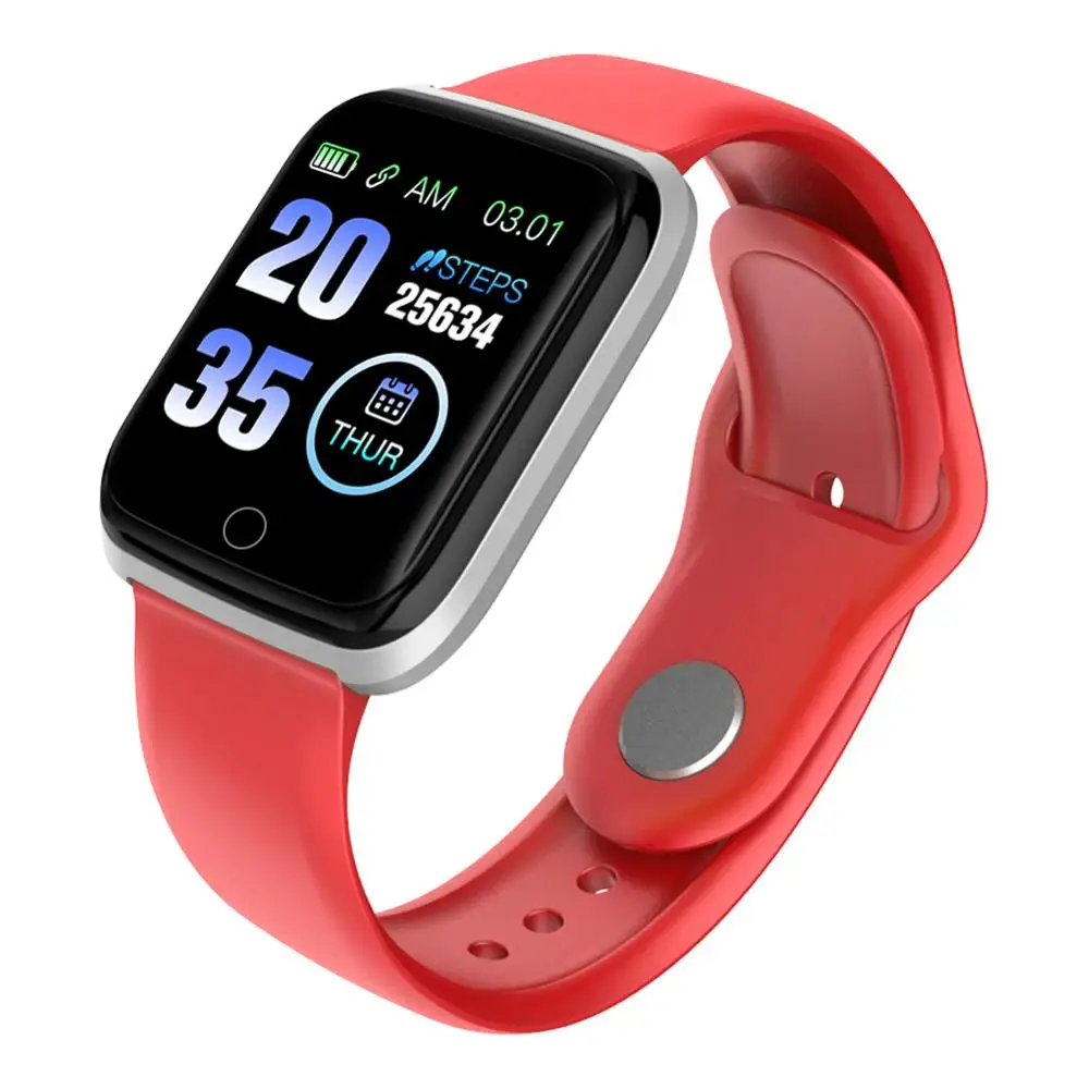 Умный Браслет M6 Fitpro, фитнес-браслет, спортивный браслет, шаг калория расстояние, трекер сердечного ритма, умный Браслет для здоровья - Цвет: red silver
