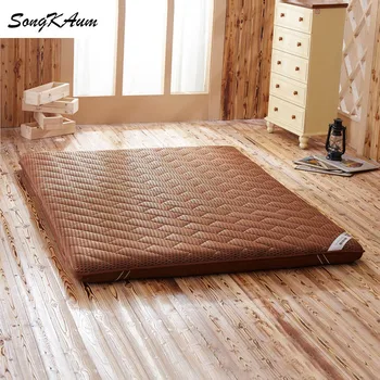 

SongKAum 3D 4D Breathable mesh Mattresses Solid color Thicken Single student dormitory Tatami Foldable Mattress King Queen size