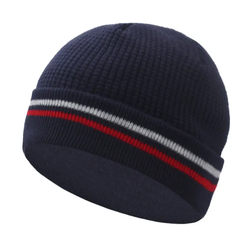 Gorro De Punto Para Hombre Y Mujer - Gorro De Invierno Cálido, Acrílico Elástico, Para Esquí, Senderismo Y Día A Día