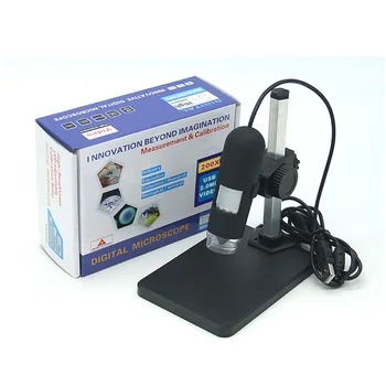 

1-50x 200X USB Digitale Microscoop + Houder 8-LED Endoscoop Met Meting Software USB Microscoop