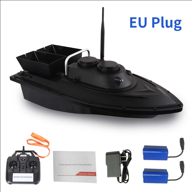 D11 RC Boat Fish Finder Fishing Bait Boat Loading 500m Remote Control Fixed Speed 2 Battery 2 Motors 2 Bait Bin 2 LED Light