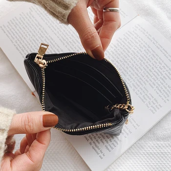 

Women Luxury Leather Short Wallet Mini Zipper Soft Purses Key Bags Unisex Coin Purse Gift For Money Pocket Thin Wallets