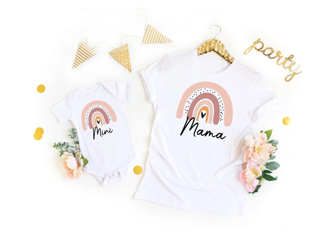 Rainbow baby shirt for mom Clearance