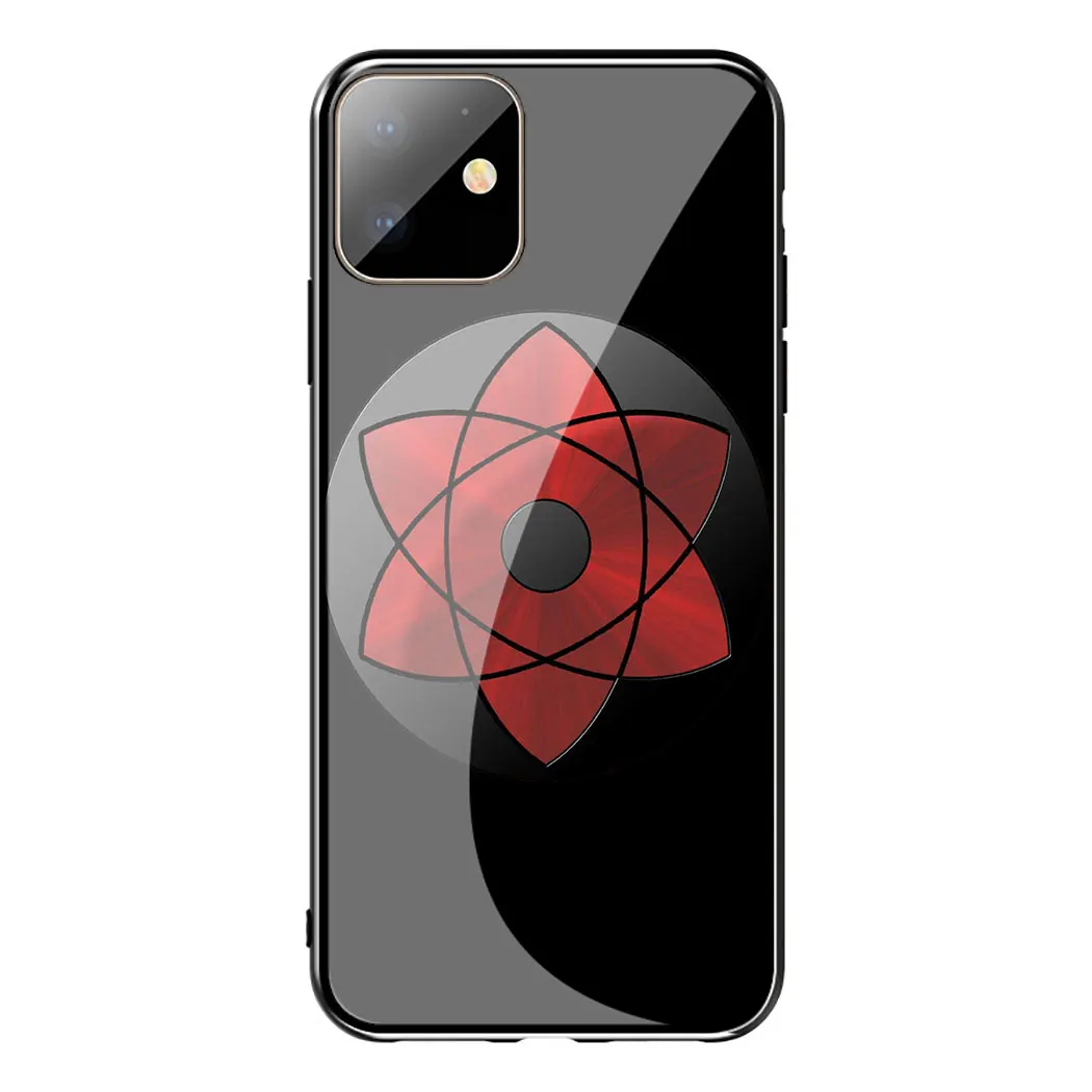 Mangekyou sharingan sasuke чехол из закаленного стекла для телефона для Apple iPhone 11 Pro XS Max XR X 8 7 6S Plus 5S SE - Цвет: TG15