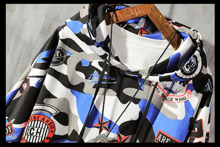 Graffiti Hoodie men Sweatshirt Mens Hip Hop Pullover Streetwear Casual Fashion Clothes Hipster Autumn new