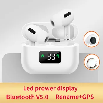 

Original New AirPro 3 TWS Wireless Headphones Bluetooth Earphone LED GPS Display Headset Touch Earbuds For All Smart Phone