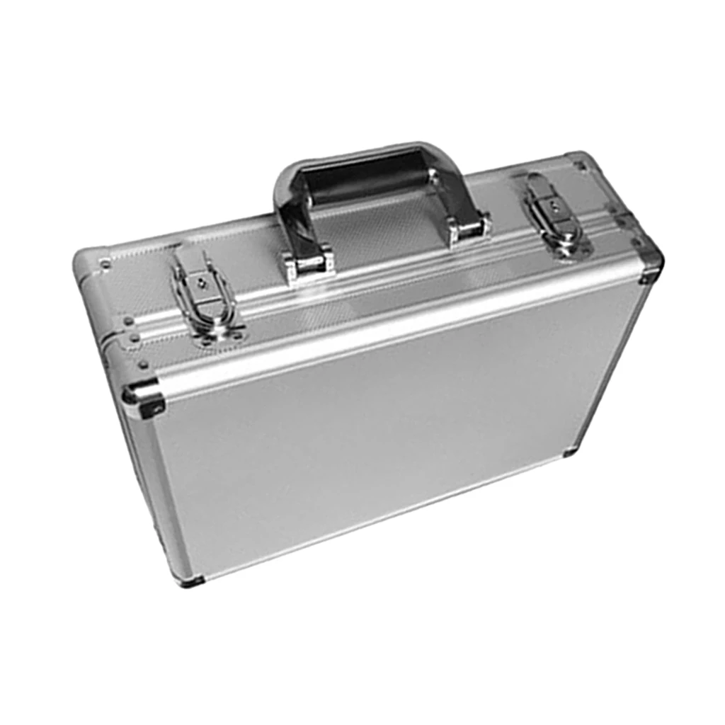 450 Capacity Aluminum Poker Chip Case - Black Interior - Casino Chip Storage & Carrying Case