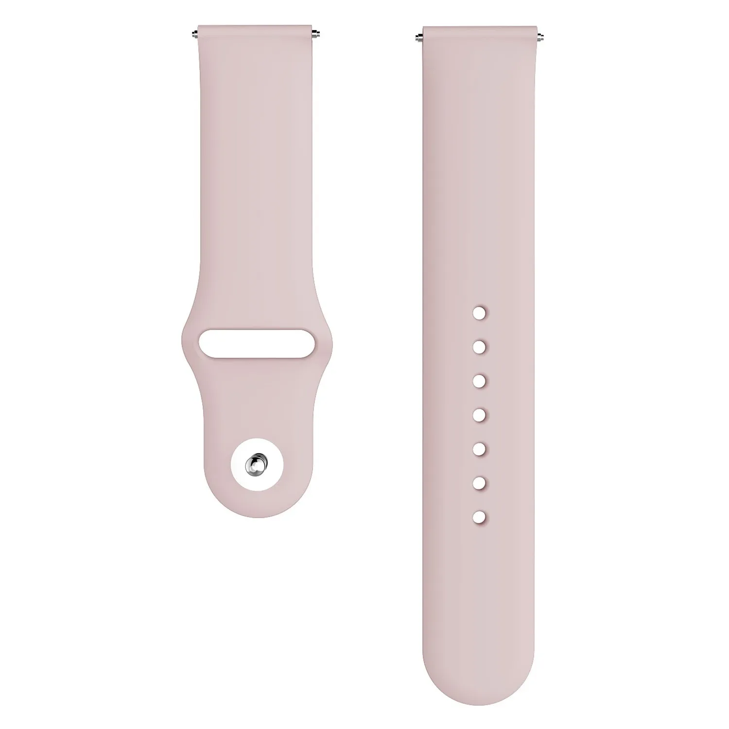 Sand pink 20 мм/22 мм длина браслета для samsung Galaxy часы huawei часы Gt2 46 мм 42 мм/Active2 шестерни S3 Frontier S2/Спорт мягкий силиконовый браслет ремешок - Цвет ремешка: Sand pink