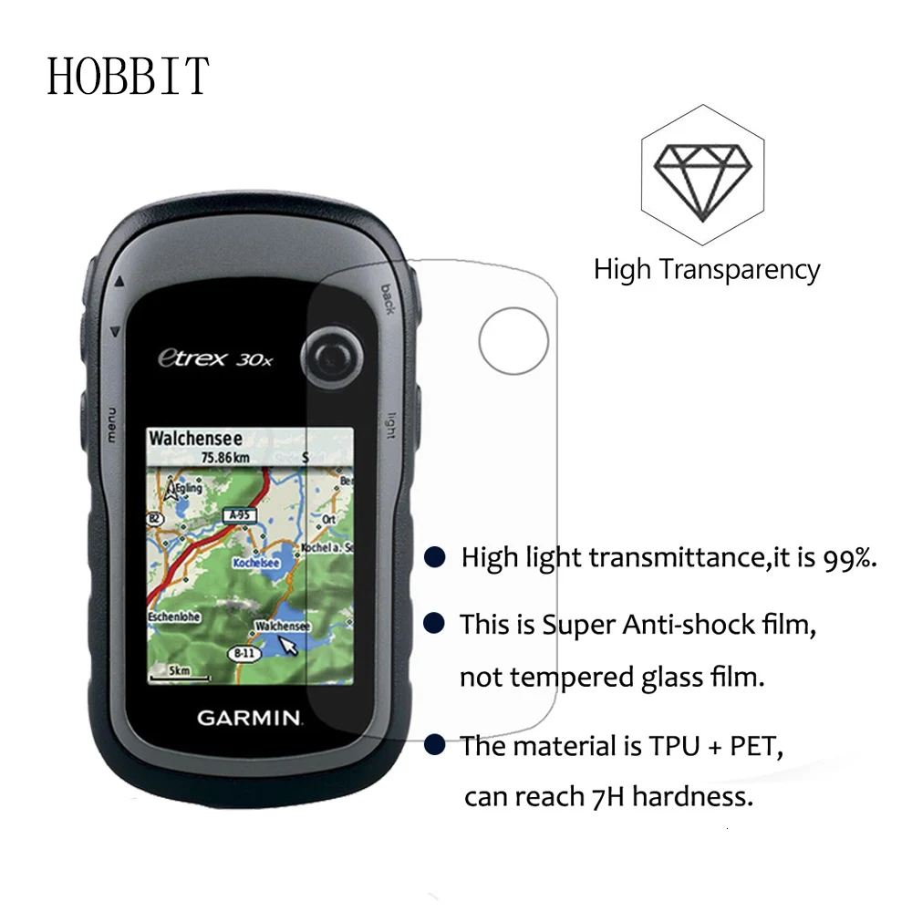 3 упаковки для Garmin eTrex 10x 20x 30x походный ручной gps-навигатор Взрывозащищенная защита экрана прозрачная Противоударная пленка