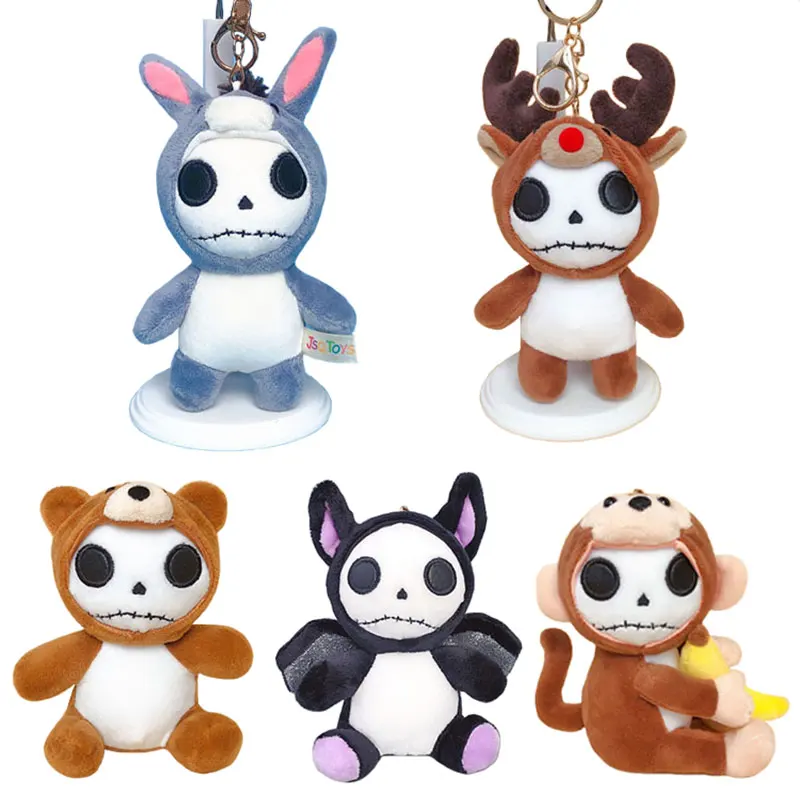 15cm Plush Toy Key chain Cute Animal Undead skull Backpack Keychain Personality Rabbit Deer | Игрушки и хобби
