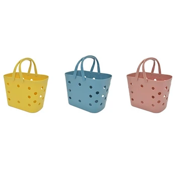 

Portable Hollow Plastic Kitchen Fruit and Vegetable Frame Drain Basket