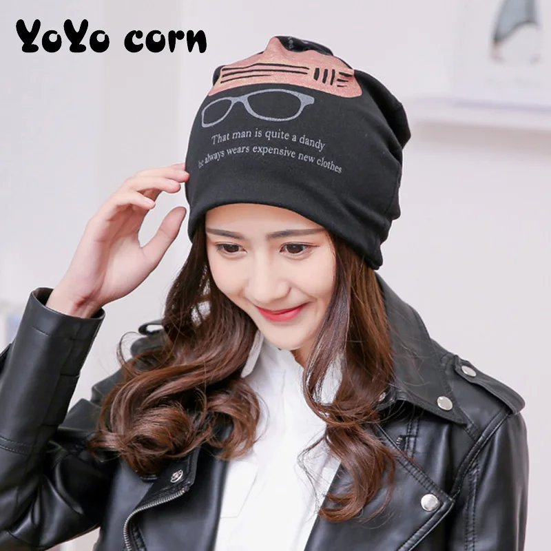 YOYOCORN Корейская версия новой моды печати глаз шляпа Baotou хлопок месяц шляпа Открытый езда головной убор