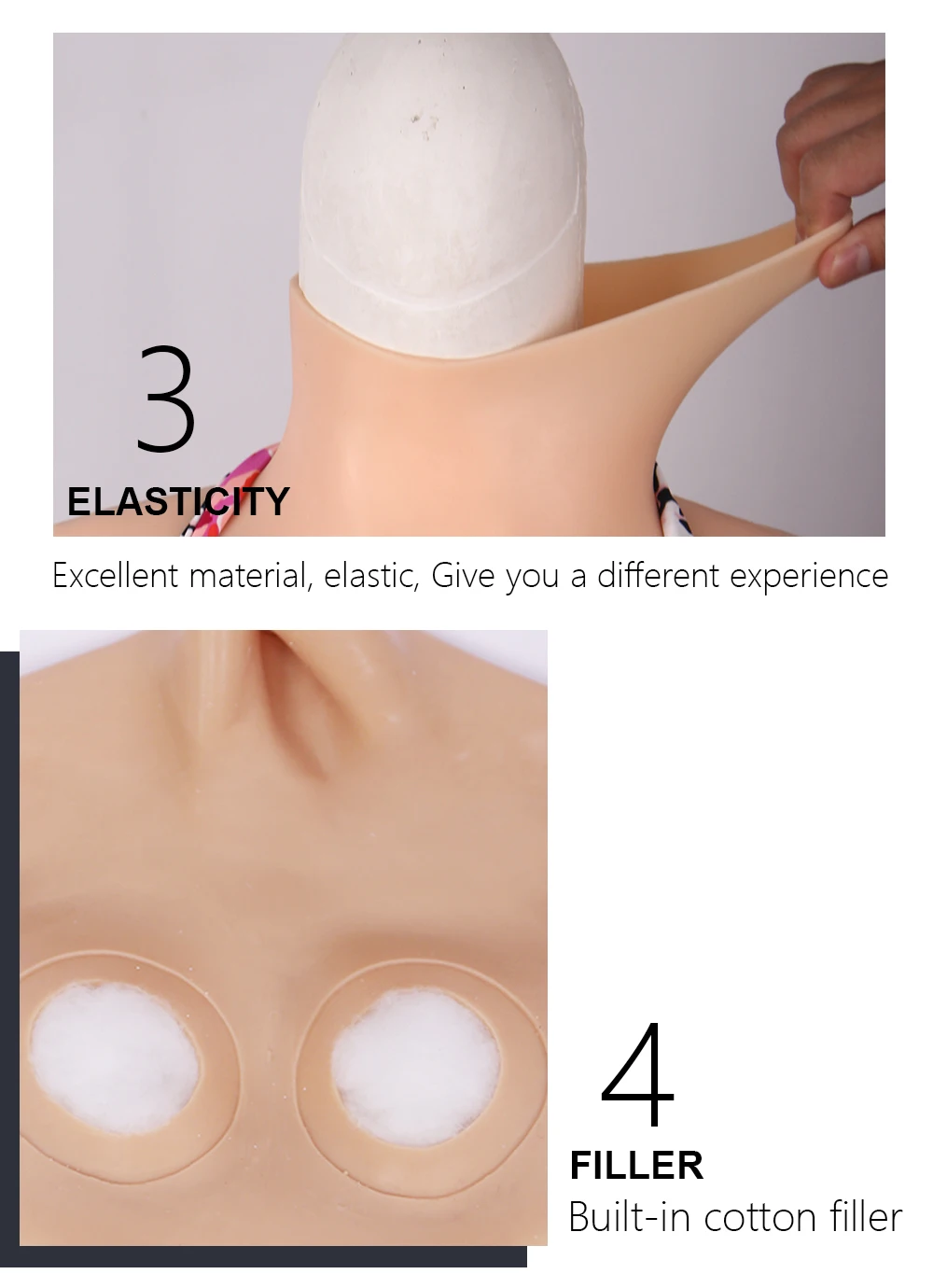 Upgrade Silicone Breast Form C Cup Fake False Boobs Mastectomy Transvestite Crossdresseing Tit For Crossdresser Drag Queen Sissy (4)