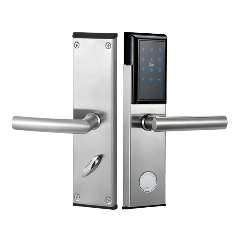 silver TTlock приложение электронный цифровой дверной замок Bluetooth Wifi Пароль Клавиатура Умный Замок код дверной замок для Airbnb квартиры ворота замок - Цвет: silver