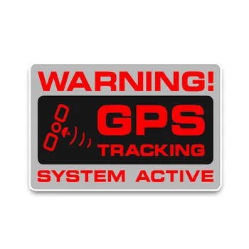 

Waterproof Warning GPS Tracking Police System Car Sticker PVC Cover Scratches Bumper Windshield Accessories 12cm X 7cm