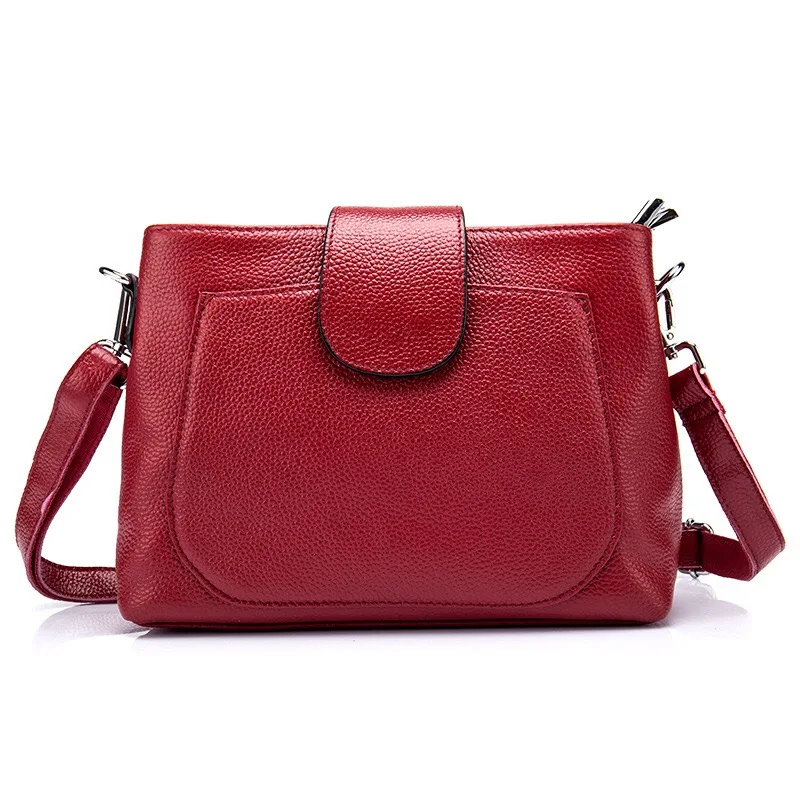 

Shoulder Bags For Women Fashion Genuine Leather Woman Crossbody Bag Solid Color Small fresh Women Brand Popular Bags New