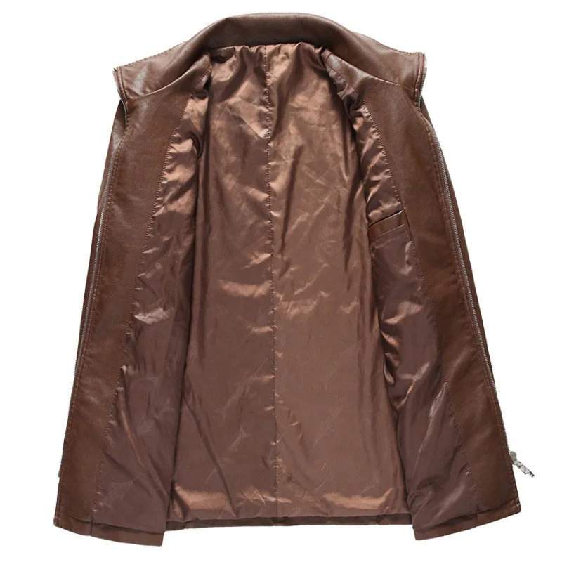 Popular 2019 Winter Men's Leather Jackets Steam Punk Motorcycle PU Jacket Male Casual Leather Coats Slim Fit Mens Clothing Deri Ceket